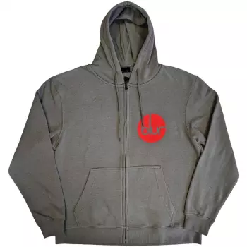Sweatshirt avec fermeture éclair Circle Logo Blur