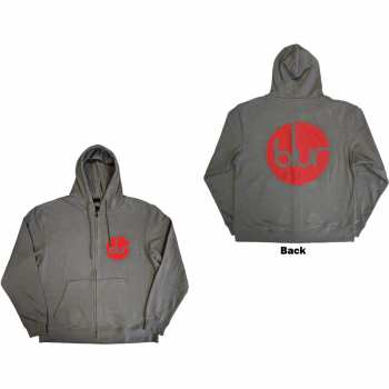 Marchandises Blur: Blur Unisex Zipped Hoodie: Circle Logo (back Print) (small) S