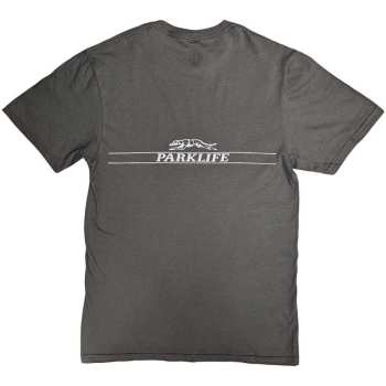 Marchandises Blur: Blur Unisex T-shirt: Pocket Blur / Parklife (charcoal Grey) (back Print) (small) S