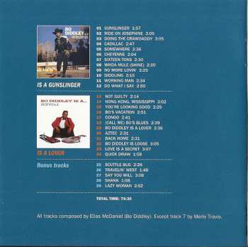CD Bo Diddley: Bo Diddley Is A Gunslinger + Bo Diddley Is A Lover