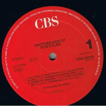 LP Bob Dylan: Another Side Of Bob Dylan