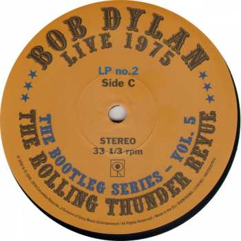 3LP/Coffret Bob Dylan: Live 1975 (The Rolling Thunder Revue)