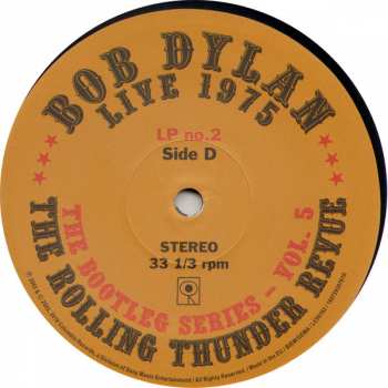 3LP/Coffret Bob Dylan: Live 1975 (The Rolling Thunder Revue)