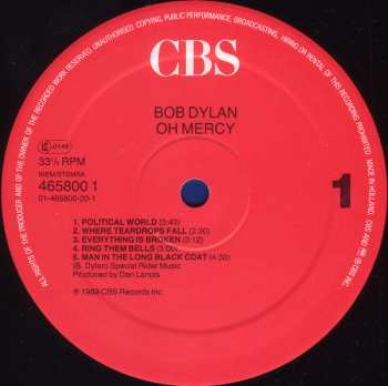 LP Bob Dylan: Oh Mercy