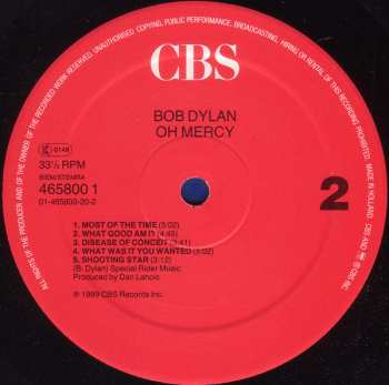 LP Bob Dylan: Oh Mercy