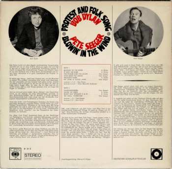 LP Bob Dylan: Protest And Folk Song - Blowin' In The Wind