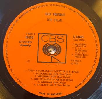 2LP Bob Dylan: Self Portrait