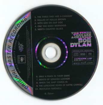 SACD Bob Dylan: The Times They Are A-Changin' LTD | NUM