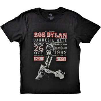 Marchandises Bob Dylan: Bob Dylan Unisex T-shirt: Carnegie Hall '63 (small) S