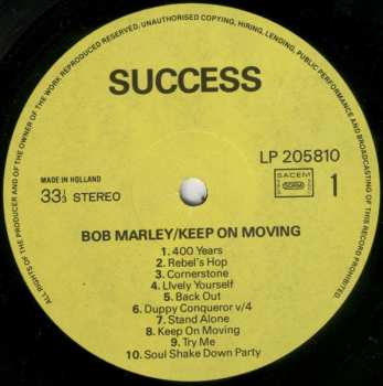 LP Bob Marley: Keep On Moving