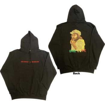 Marchandises Bob Marley & The Wailers: Bob Marley Unisex Pullover Hoodie: Wailers One Love Portrait (back Print & Embroidery) (small) S
