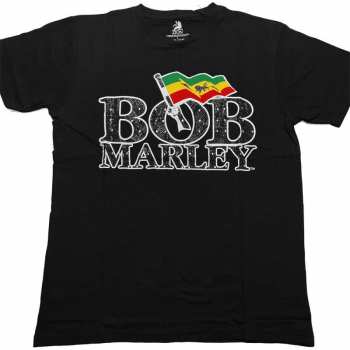 Merch Bob Marley & The Wailers: T-shirt Flag Logo Bob Marley