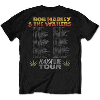 Marchandises Bob Marley & The Wailers: Tričko Kaya Tour  S