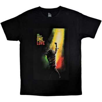 Marchandises Bob Marley & The Wailers: Bob Marley Unisex T-shirt: One Love Movie Poster (small) S