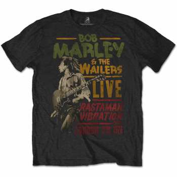 Marchandises Bob Marley & The Wailers: Tričko Rastaman Vibration Tour 1976  S
