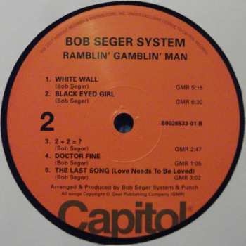 LP Bob Seger System: Ramblin' Gamblin' Man