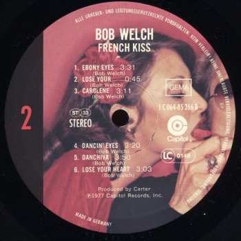LP Bob Welch: French Kiss