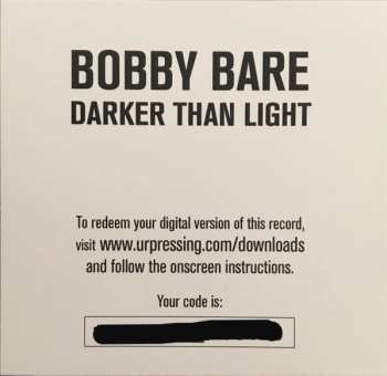 LP Bobby Bare: Darker Than Light