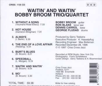 CD Bobby Broom: Waitin' And Waitin'