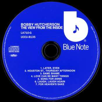 CD Bobby Hutcherson: The View From The Inside LTD