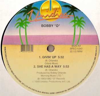 Album Bobby Orlando: I Cry For You (Remix) / Givin' Up / She Has A Way