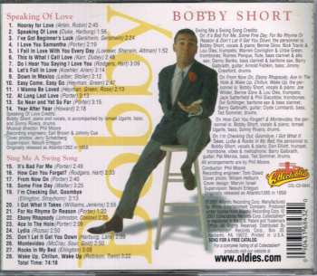 CD Bobby Short: Speaking Of Love / Sing Me A Swing Song