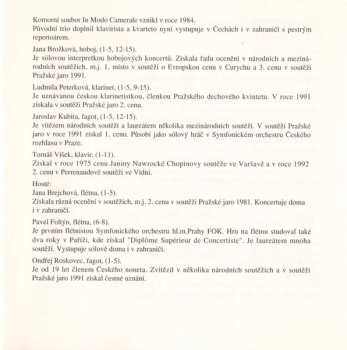 CD Bohuslav Martinů: Chamber Music For Wind Instruments