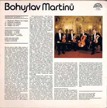 LP Bohuslav Martinů: Smyčcové Kvartet Č. 1