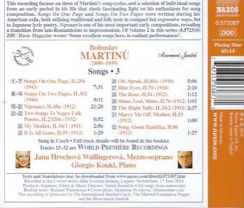 CD Bohuslav Martinů: Songs • 3