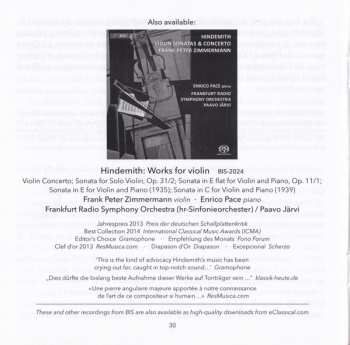 SACD Bohuslav Martinů: Violin Concertos 1 & 2 / Sonata For Solo Violin