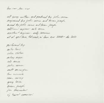 CD Bon Iver: Bon Iver, Bon Iver