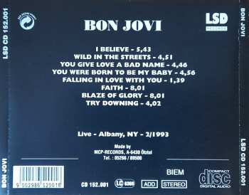 CD Bon Jovi: Live Albany / NY. 1993 Volume One