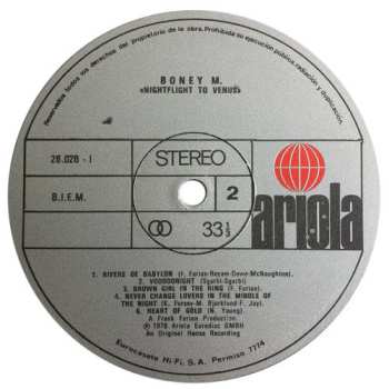 LP Boney M.: Nightflight To Venus