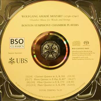 SACD Wolfgang Amadeus Mozart: Chamber Music For Wind And Strings