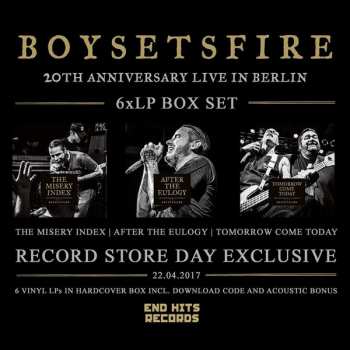 6LP/Coffret Boysetsfire: 20th Anniversary Live In Berlin LTD | CLR