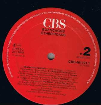 LP Boz Scaggs: Other Roads