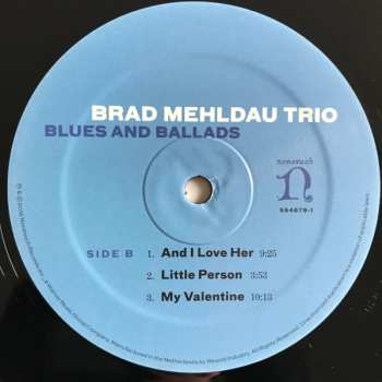 LP Brad Mehldau Trio: Blues and Ballads