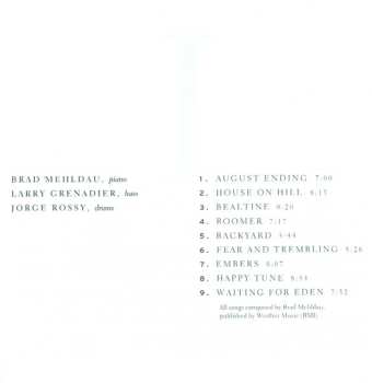 CD Brad Mehldau Trio: House On Hill