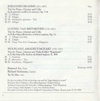 CD Ludwig van Beethoven: Trios For Piano, Clarinet & Cello