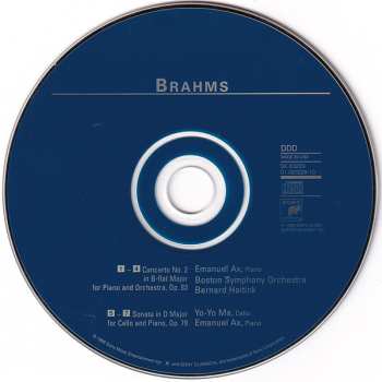 CD Johannes Brahms: Piano Concerto No. 2 / Cello Sonata Op. 78