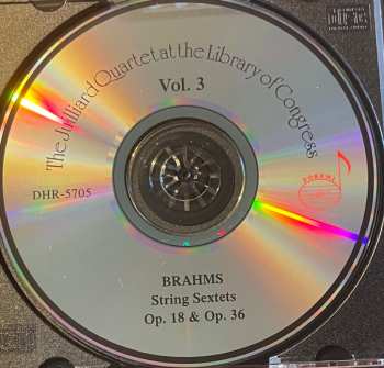 CD Johannes Brahms: The String Sextets. Live At The Libray Of Congress Vol. 3