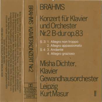 Coffret/2MC Johannes Brahms: Die Klavierkonzerte