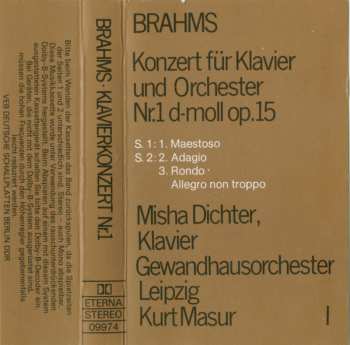 Coffret/2MC Johannes Brahms: Die Klavierkonzerte