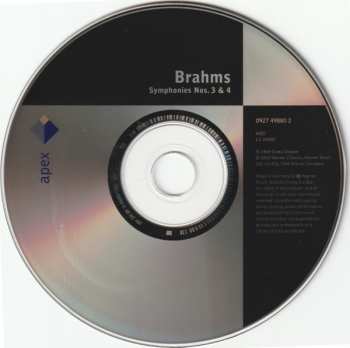CD Johannes Brahms: Symphonies Nos. 3 & 4