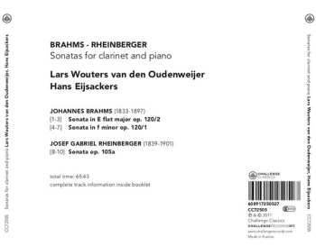 CD Johannes Brahms: Sonatas For Clarinet And Piano1