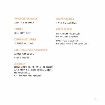 CD Robert Schumann: Piano Quintet / String Quartet No. 1