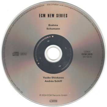 CD Robert Schumann: Brahms/Schumann