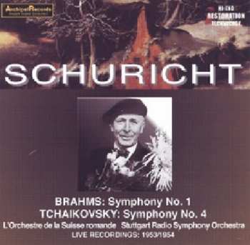 Album Brahms / Schuricht: Sinfonie 1 Tschaikowsky