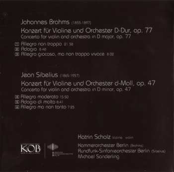 CD Johannes Brahms: Violinkonzerte