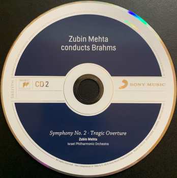 4CD/Coffret Johannes Brahms: Zubin Mehta Conducts Brahms (Symphonies Nos. 1-4 • Tragic Overture • Haydn Variations)